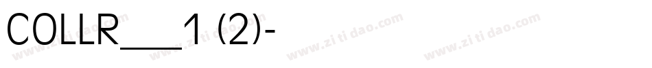 COLLR___1 (2)字体转换